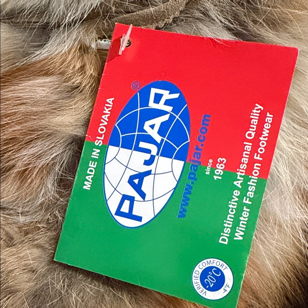 Faux Fur Winter Boots - Multi-Tone Tan & Cream - Picture 3 of 6